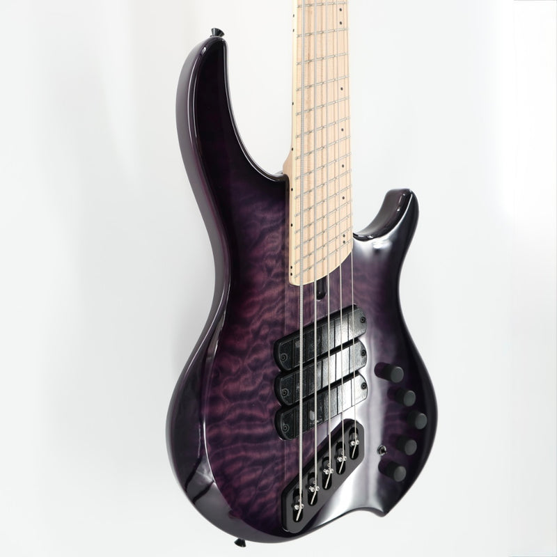Dingwall Combustion 3X 5-String Multi-Scale Bass - 3-Pickup Quilt Top Ultra Violet w/Maple Fretboard