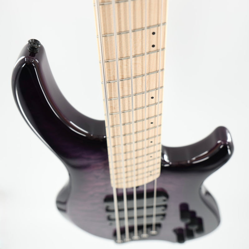 Dingwall Combustion 3X 5-String Multi-Scale Bass - 3-Pickup Quilt Top Ultra Violet w/Maple Fretboard