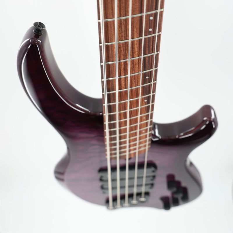 Dingwall Combustion 3X 5-String Multi-Scale Bass - 3-Pickup Quilt Top Ultra Violet w/Pau Ferro Fretboard