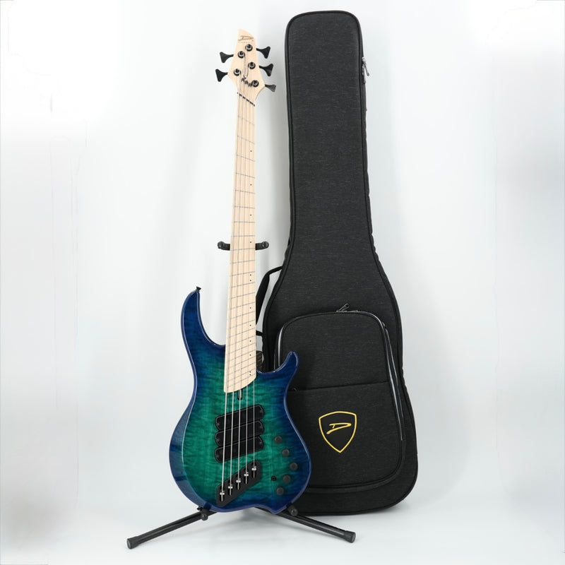 Dingwall Combustion 3X 5-String Multi-Scale Bass - 3-Pickup Quilt Top Whalepoolburst w/Maple Fretboard