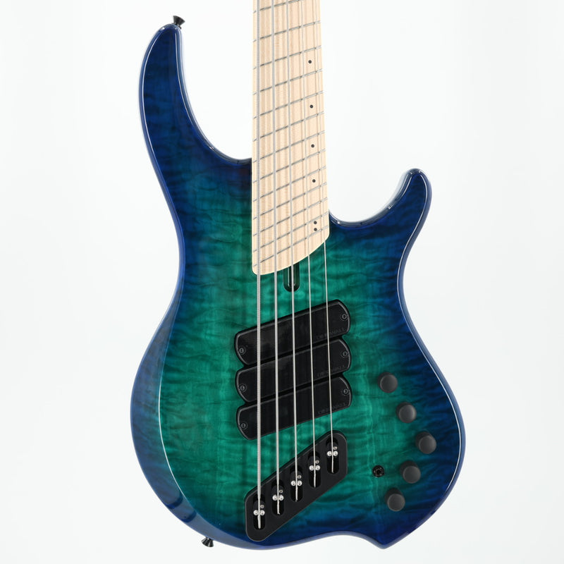 Dingwall Combustion 3X 5-String Multi-Scale Bass - 3-Pickup Quilt Top Whalepoolburst w/Maple Fretboard