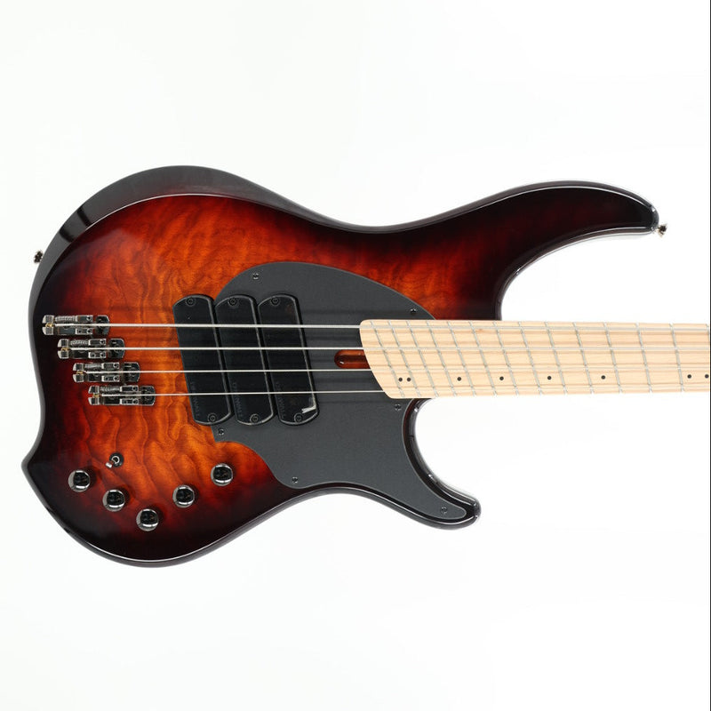 Dingwall Combustion 3X 4-String Multi-Scale Bass - 3-Pickup Quilt Top Vintageburst w/Maple Fretboard