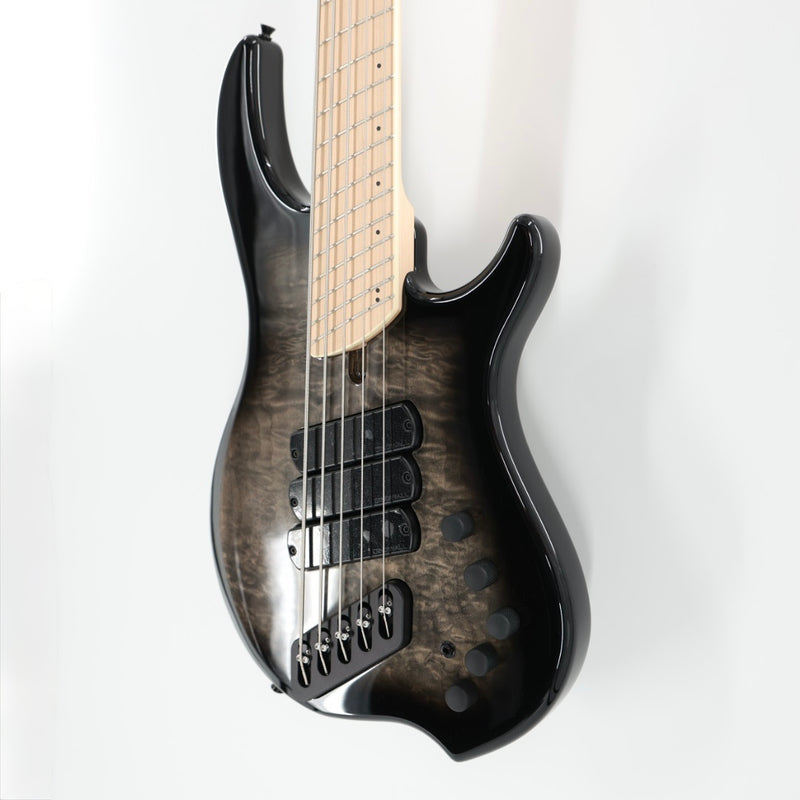 Dingwall Combustion 3X 5-String Multi-Scale Bass - 3-Pickup Quilt Top 2-Tone Blackburst w/Maple Fretboard