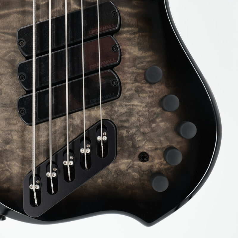 Dingwall Combustion 3X 5-String Multi-Scale Bass - 3-Pickup Quilt Top 2-Tone Blackburst w/Maple Fretboard
