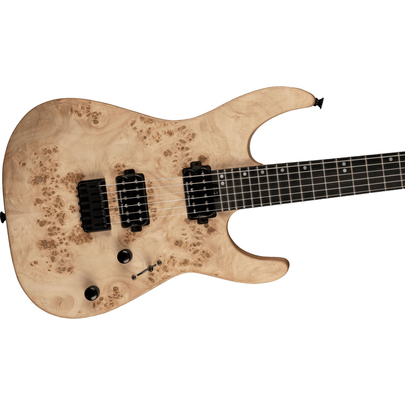 Charvel Pro-Mod DK24 HH HT E Mahogany Poplar Burl w/ Seymour Duncan Pickups - Desert Sand