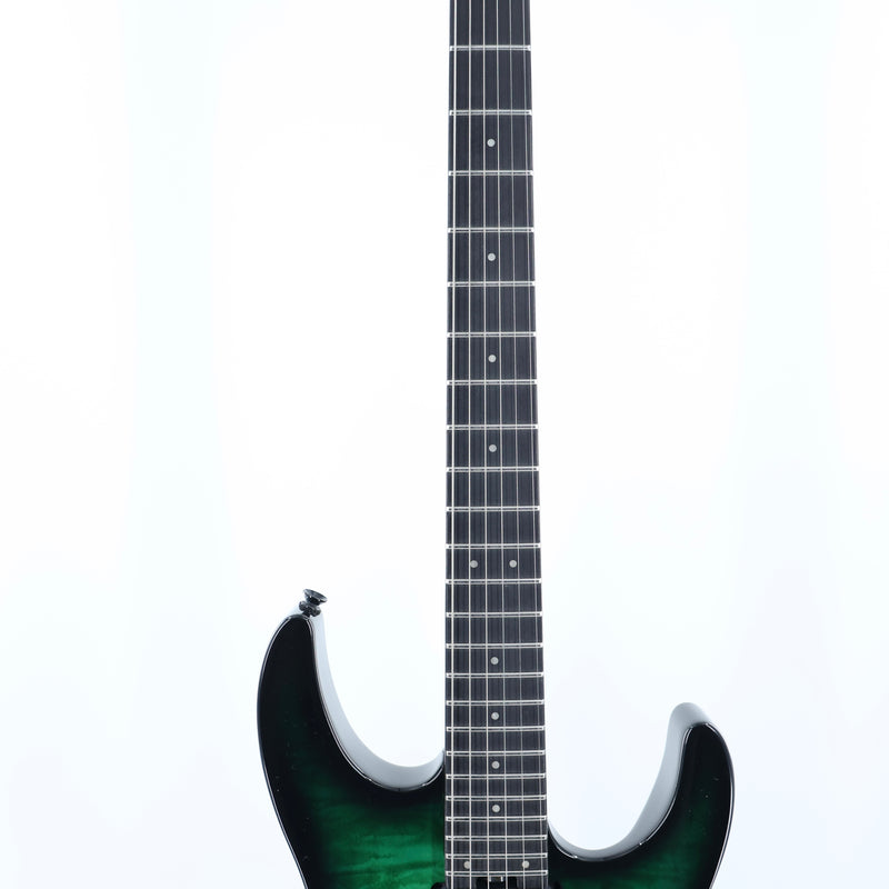 Charvel Pro-Mod Plus Dinky DK24 HH FR QM EB – Cloaked Emerald Green Quilt Maple