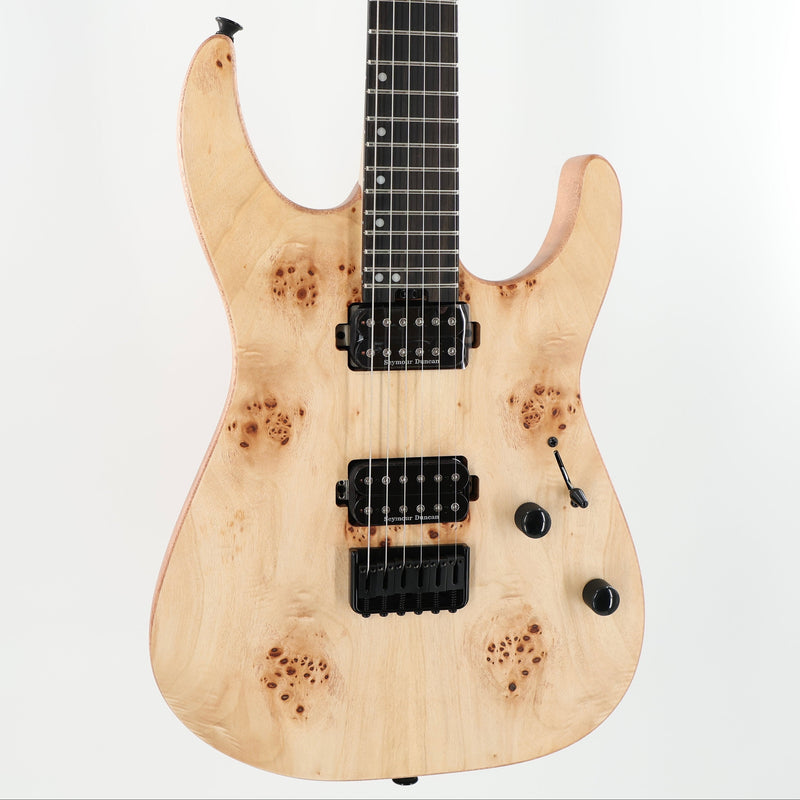 Charvel Pro-Mod DK24 HH HT E Mahogany Poplar Burl w/ Seymour Duncan Pickups - Desert Sand