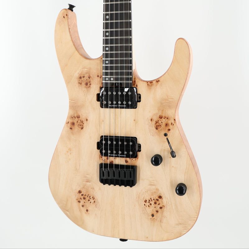 Charvel Pro-Mod DK24 HH HT E Mahogany Poplar Burl w/ Seymour Duncan Pickups - Desert Sand