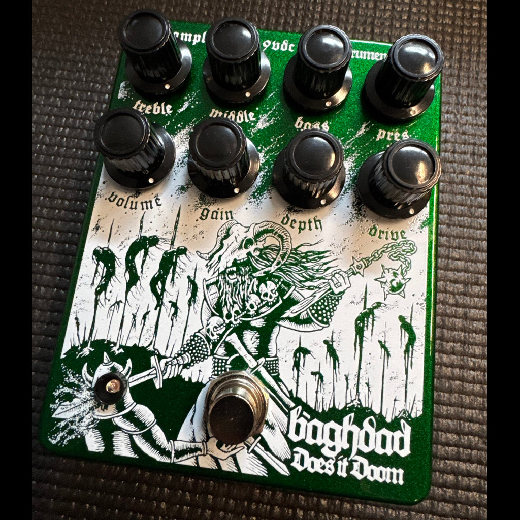 Does It Doom Baghdad High Gain Overdrive and Preamp Pedal - Limited Edition Green
