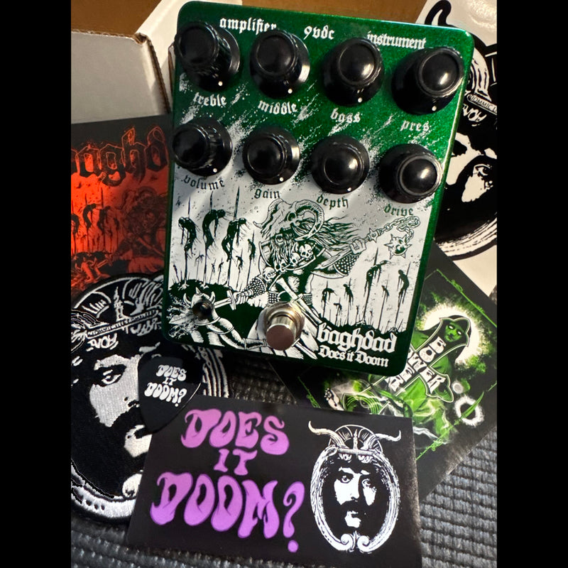 Does It Doom Baghdad High Gain Overdrive and Preamp Pedal - Limited Edition Green