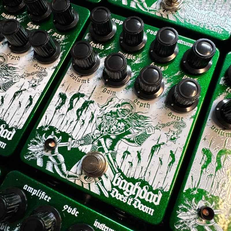 Does It Doom Baghdad High Gain Overdrive and Preamp Pedal - Limited Edition Green