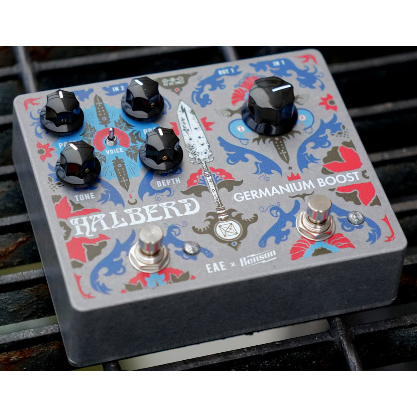halberd pedal Electronic Audio Experiments LTD Halberd + Benson Germanium Boost 2-in-1 Combo Pedal New
