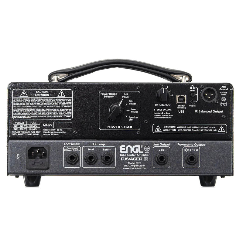 ENGL E725 Ravager IR 20 Watt Compact Tube Guitar Amplifier Head w/ IR Loader