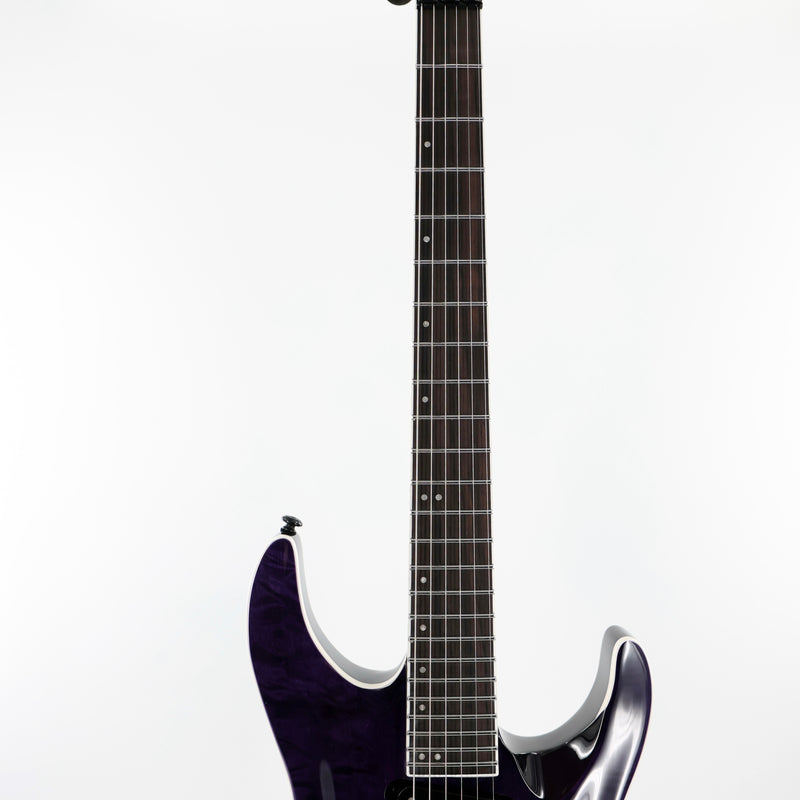 ESP LTD Andy LaRocque ALR-II Signature Guitar w/ Seymour Duncan Pickups & Hardshell Case - See-Thru Purple