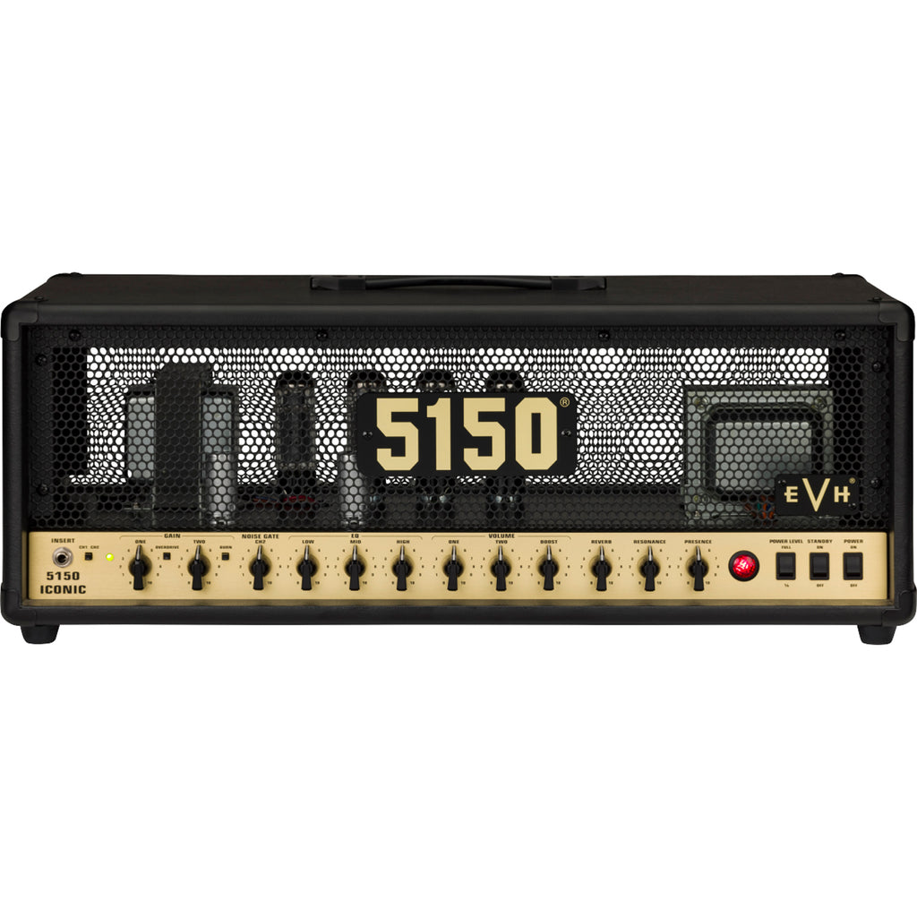 EVH 5150 Iconic Series 80 Watt EL34 Tube Guitar Amplifier Head - Black