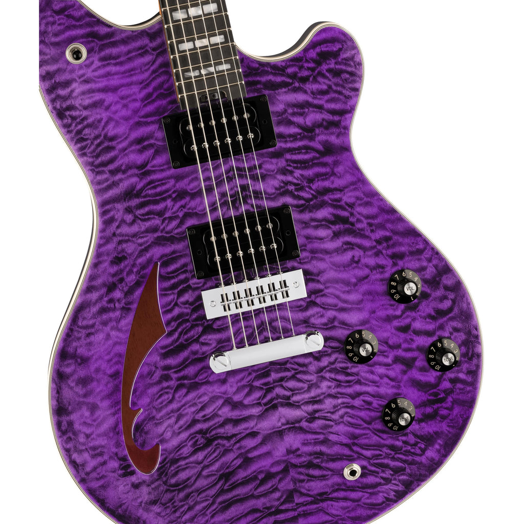 EVH SA-126 Special Wolfgang Van Halen Signature Quilt Top w/ Hard Case - Transparent Purple