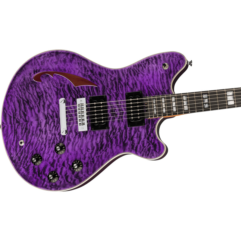 EVH SA-126 Special Wolfgang Van Halen Signature Quilt Top w/ Hard Case - Transparent Purple
