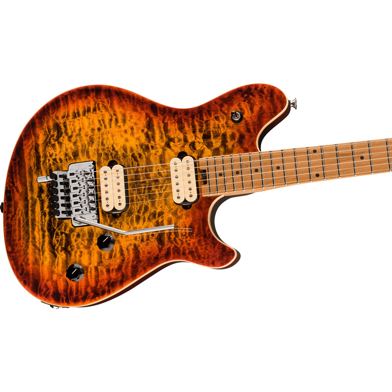 EVH Wolfgang Special QM, Baked Maple Fingerboard, Tiger Eye Glow