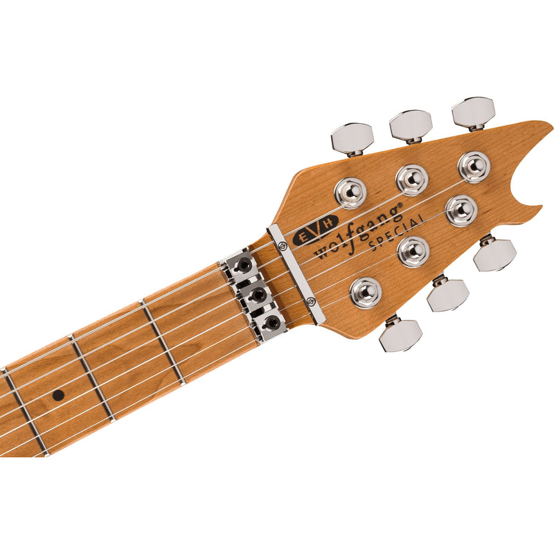 EVH Wolfgang Special QM, Baked Maple Fingerboard, Tiger Eye Glow