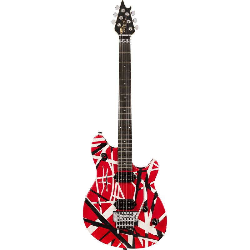EVH Wolfgang Special Striped Series - Red Black and White