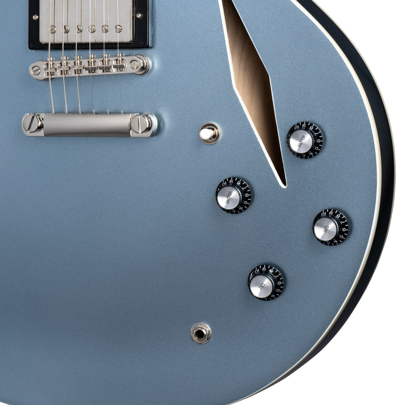 Epiphone Dave Grohl Signature DG-335 Semi-Hollow Guitar w/ USA Gibson Pickups and Hard Case - Pelham Blue