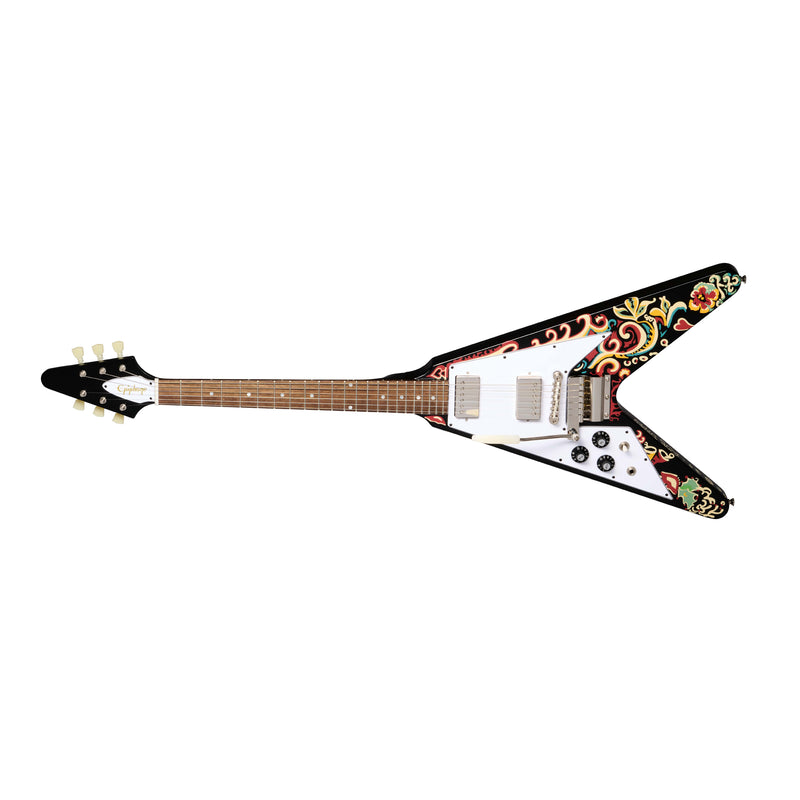 Epiphone Jimi Hendrix Limited Edition Left-Handed  "Love Drops" Flying V w/ Hardshell Case