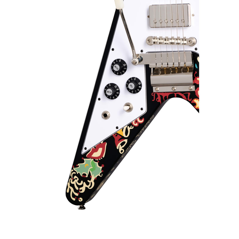Epiphone Jimi Hendrix Limited Edition Left-Handed  "Love Drops" Flying V w/ Hardshell Case