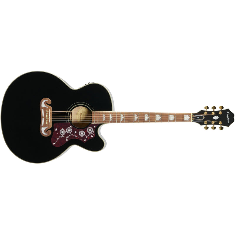 Epiphone J-200EC Studio Acoustic-Electric Guitar - Black