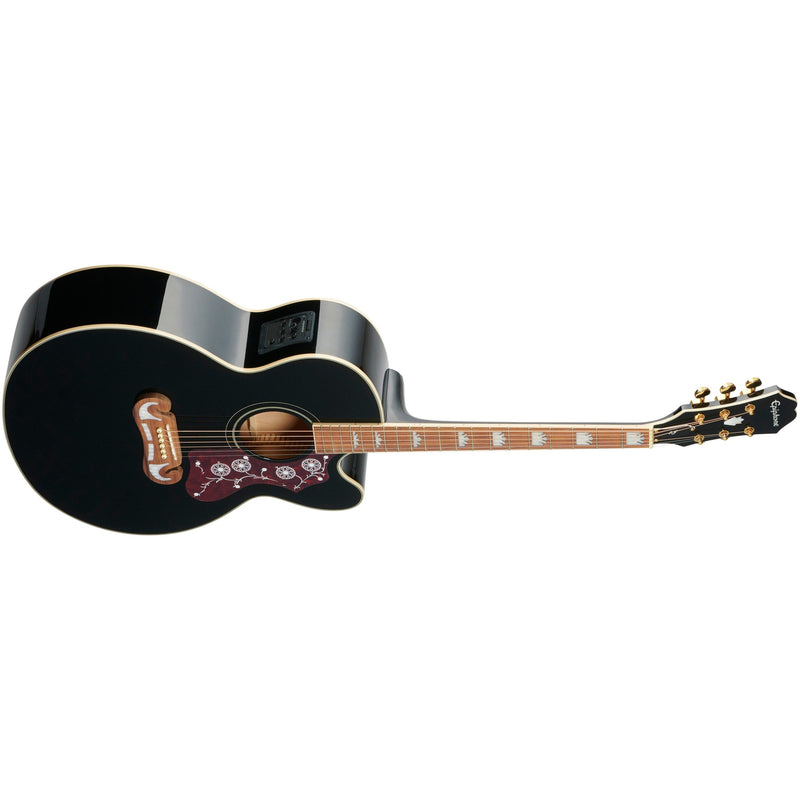 Epiphone J-200EC Studio Acoustic-Electric Guitar - Black