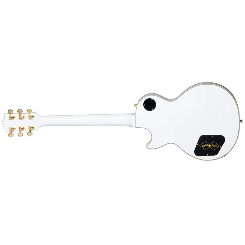 Epiphone "Inspired by Gibson Custom Shop" Les Paul Custom Guitar w/Hard Case  - Alpine White