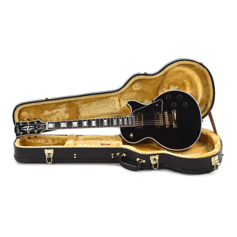 Epiphone "Inspired by Gibson Custom Shop" Les Paul Custom Guitar w/Hard Case  - Ebony