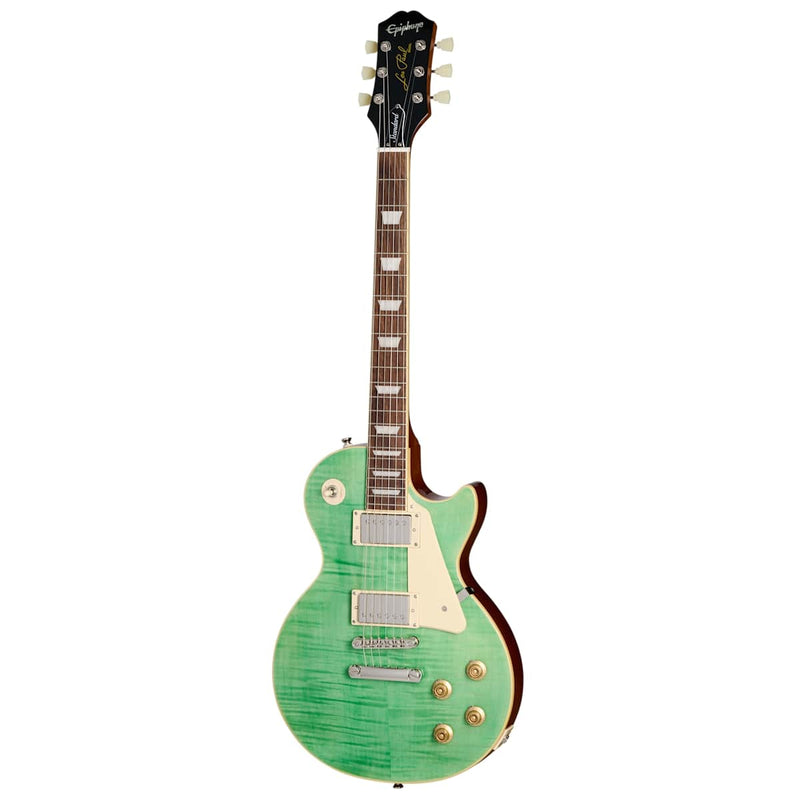 Epiphone Les Paul Standard 50s Figured Top Guitar w/Premium Gig Bag - Seafoam Green