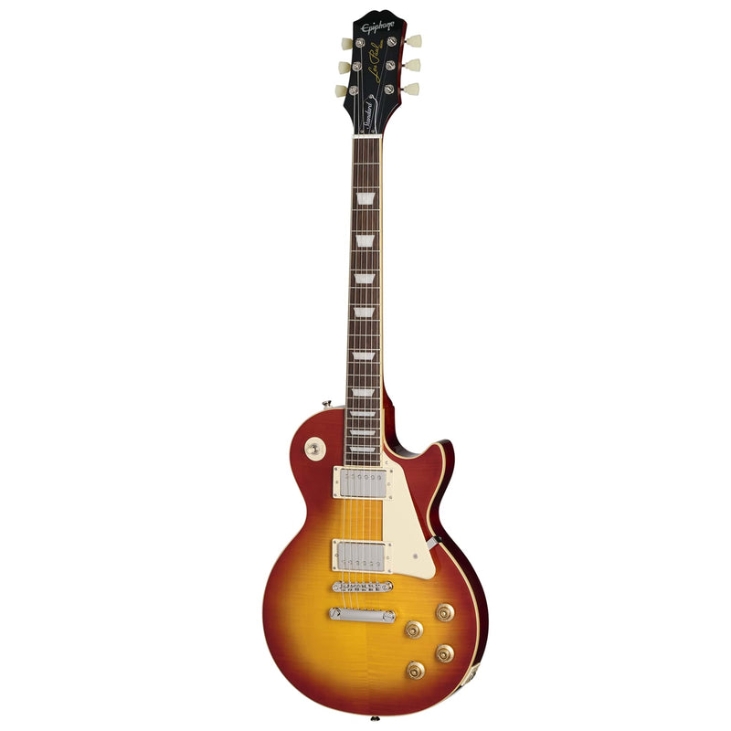 Epiphone Les Paul Standard 50s Figured Top Guitar w/Premium Gig Bag - Washed Cherry Sunburst