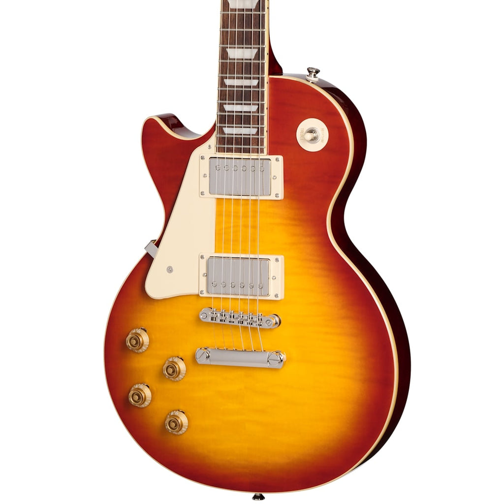 Epiphone Les Paul Standard 50s Figured Top Left-Handed Guitar w/Premium Gig Bag - Washed Cherry Sunburst