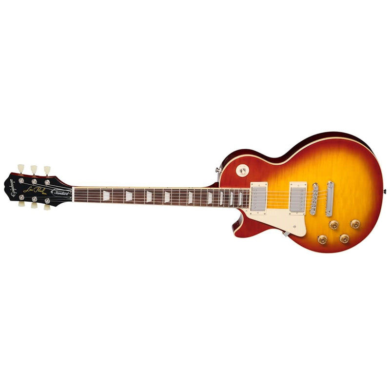 Epiphone Les Paul Standard 50s Figured Top Left-Handed Guitar w/Premium Gig Bag - Washed Cherry Sunburst