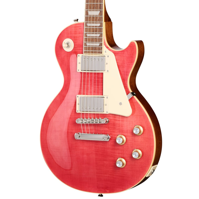 Epiphone Les Paul Standard 60s Figured Top Guitar w/Premium Gig Bag - Fucshia