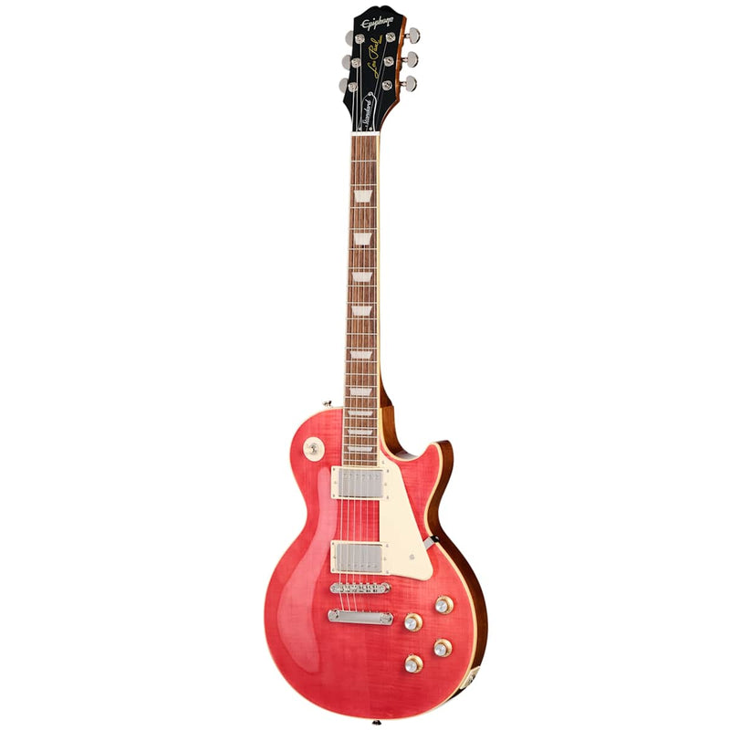 Epiphone Les Paul Standard 60s Figured Top Guitar w/Premium Gig Bag - Fucshia