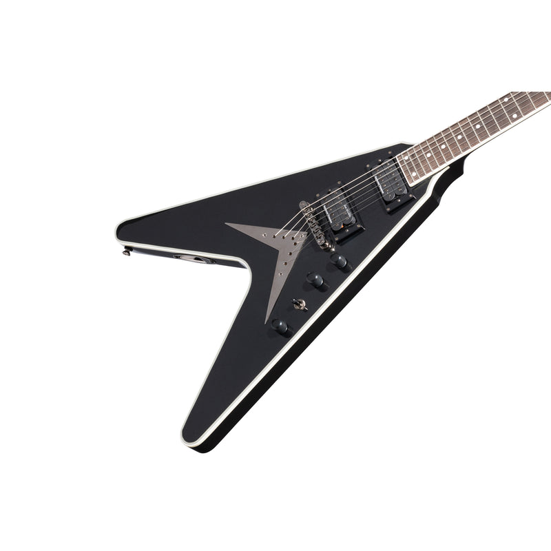 Epiphone Dave Mustaine Signature Flying V Custom Guitar w/ Seymour Duncan Pickups - Black Metallic
