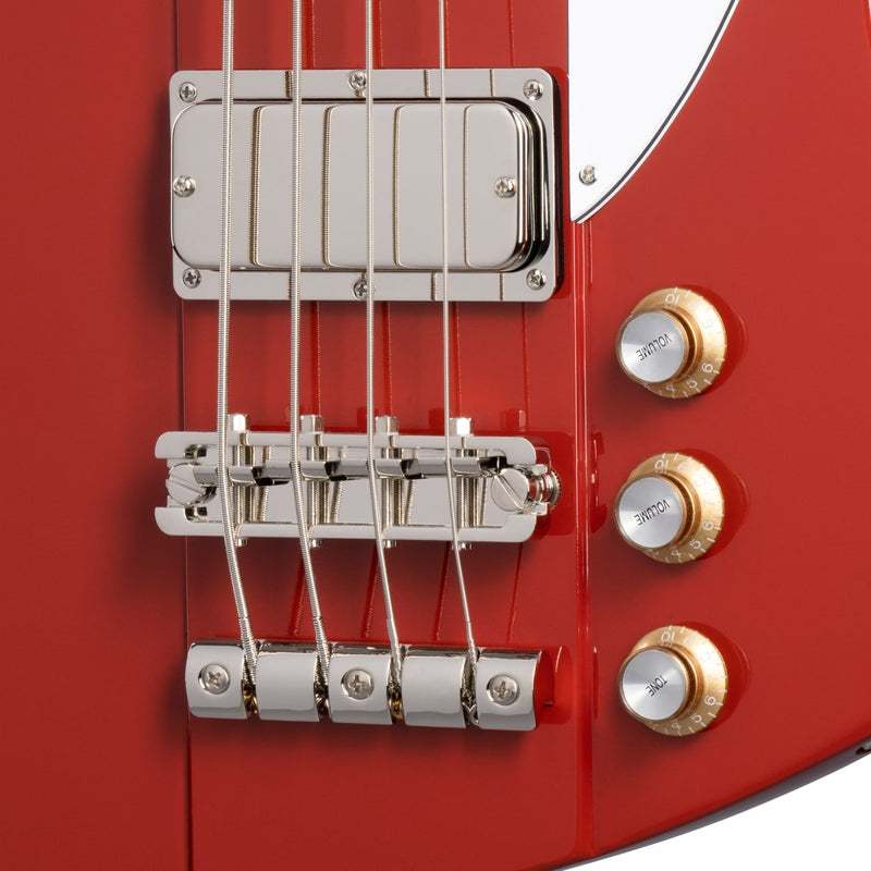 Epiphone Thunderbird '64 4-String Bass w/ Gig Bag - Ember Red