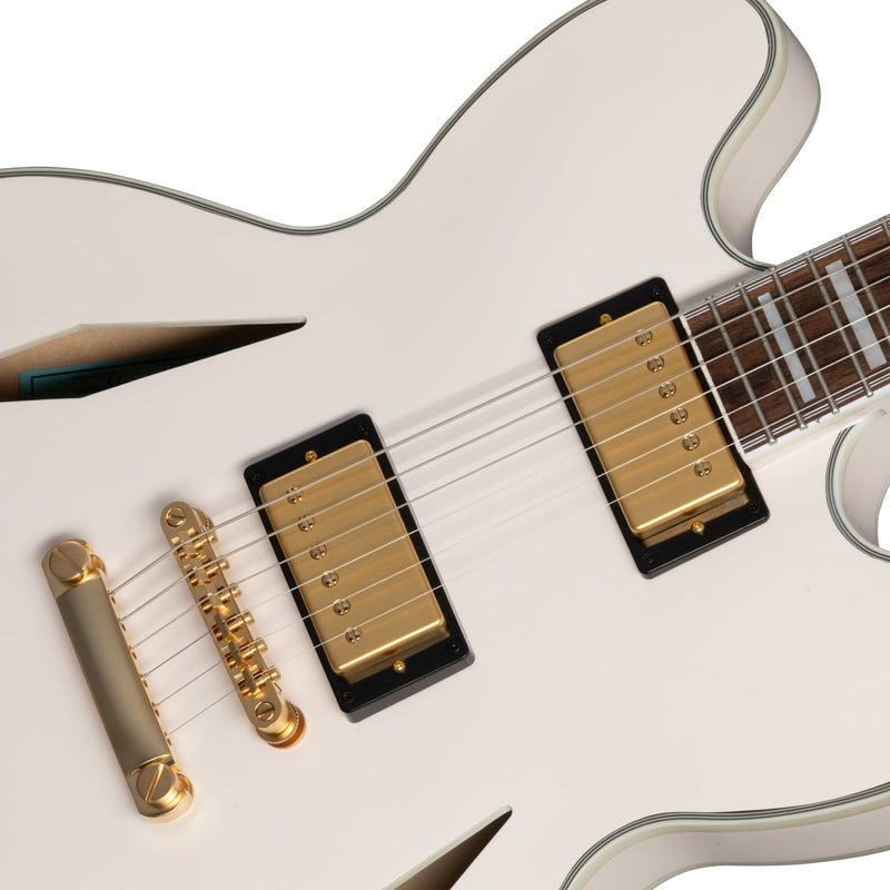 Epiphone Emily Wolfe "White Wolfe" Sheraton Semi-Hollow Guitar w/ EpiLite Case - Aged Bone White