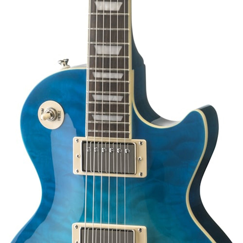 Epiphone Goryo Yuto Signature Les Paul Standard Quilt Top w/ EpiLite Case - Blue Burst