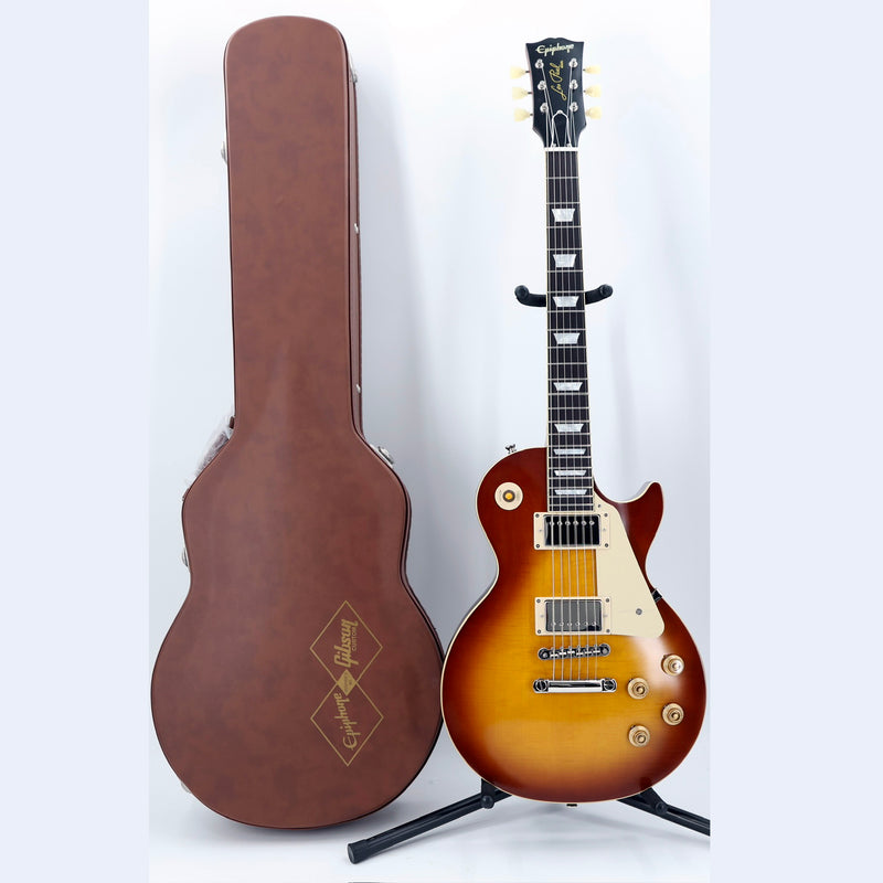 Epiphone Inspired by Gibson Custom 1959 Les Paul Standard Reissue Electric Guitar - Golden Poppy Burst