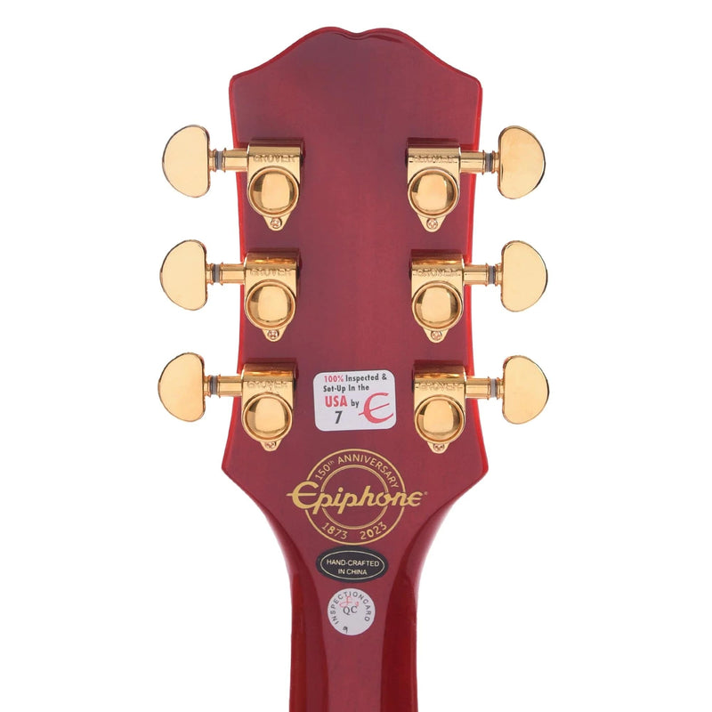 Epiphone 150th Anniversary Sheraton Semi-Hollow Guitar w/ Gibson Mini-Humbuckwers and Hardshell Case - Cherry
