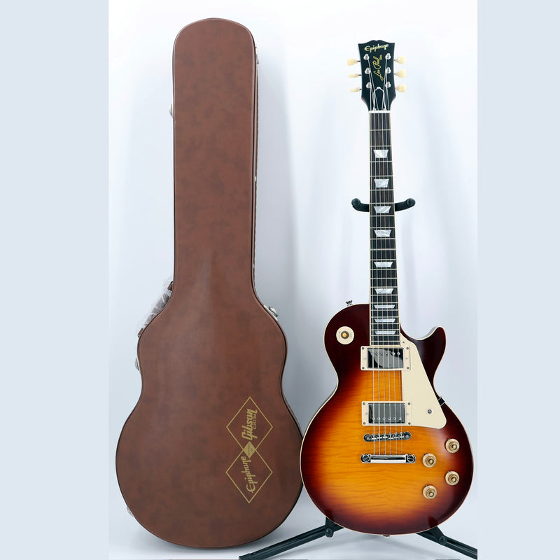 Epiphone Inspired by Gibson Custom 1959 Les Paul Standard Reissue Electric Guitar - Deep Cherry Sunburst