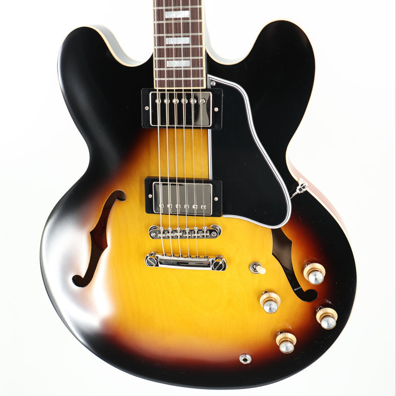 Epiphone 1962 ES-335 Reissue Inspired by Gibson Custom Semi-Hollow Guitar w/ Hardshell Case - Vintage Burst