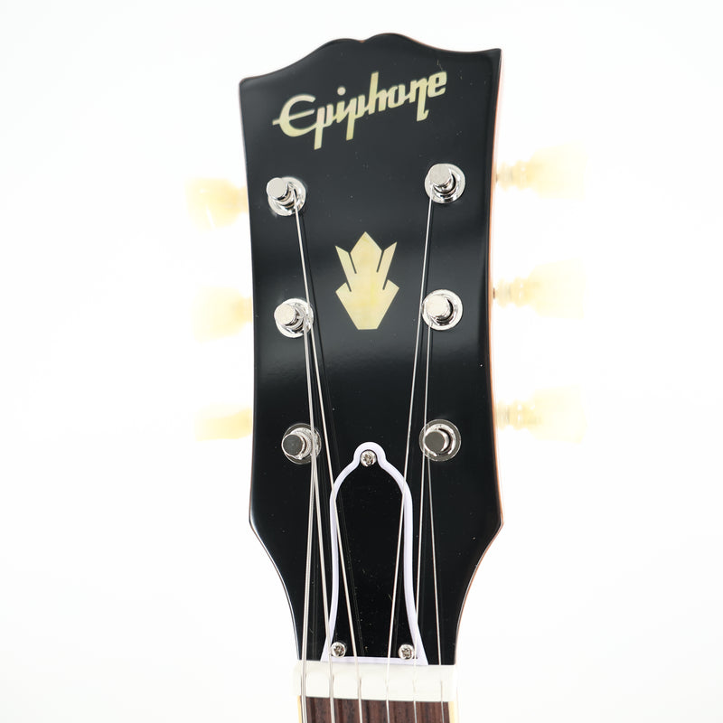 Epiphone 1962 ES-335 Reissue Inspired by Gibson Custom Semi-Hollow Guitar w/ Hardshell Case - Vintage Burst