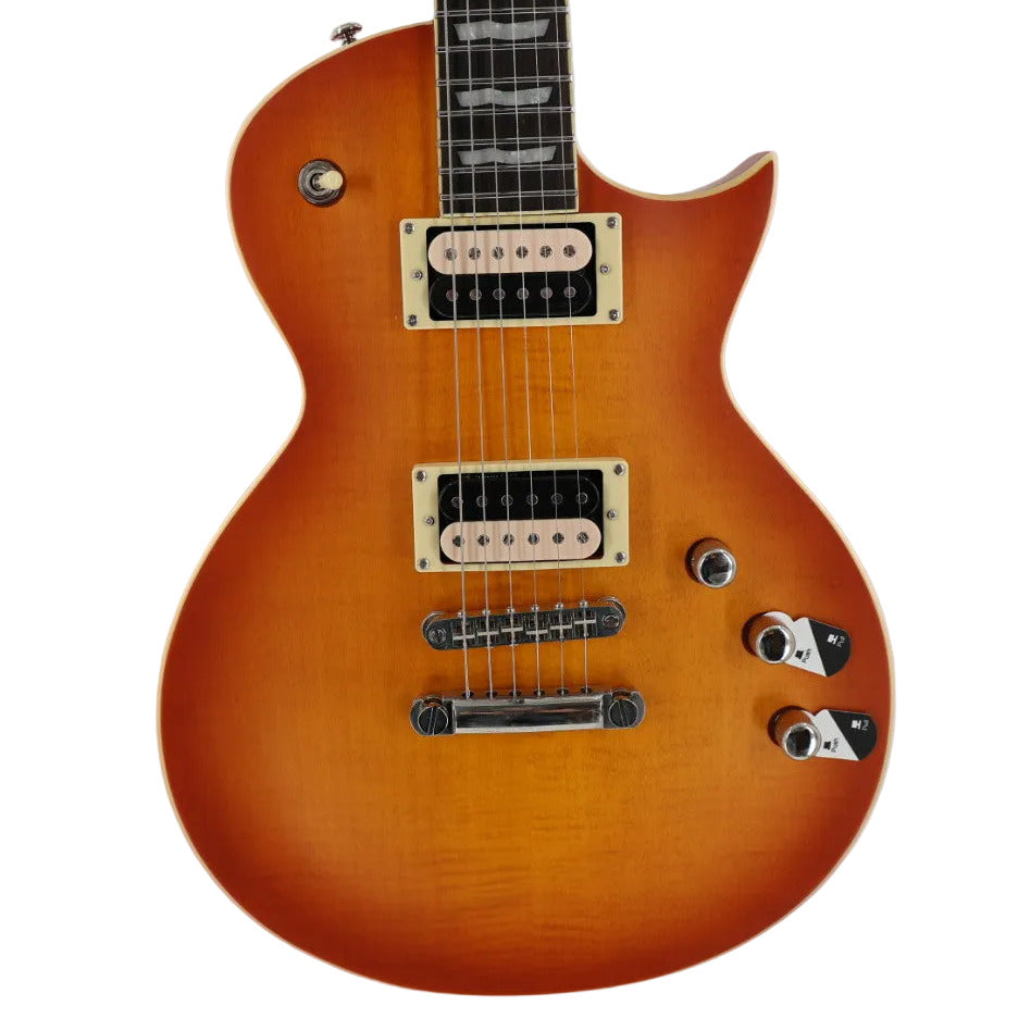 ESP LTD EC-1000T Guitar w/ Fishman Pickups - Honey Burst Satin