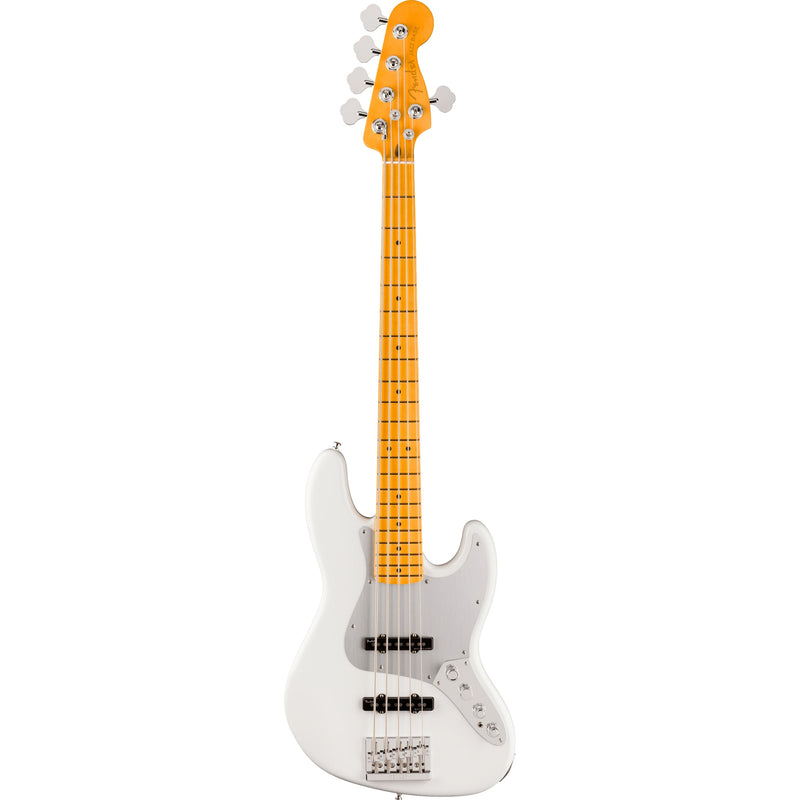 Fender American Ultra II Jazz Bass V 5-String Bass Maple Fingerboard w/ Hard Case - Avalanche