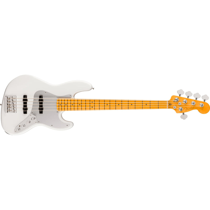 Fender American Ultra II Jazz Bass V 5-String Bass Maple Fingerboard w/ Hard Case - Avalanche