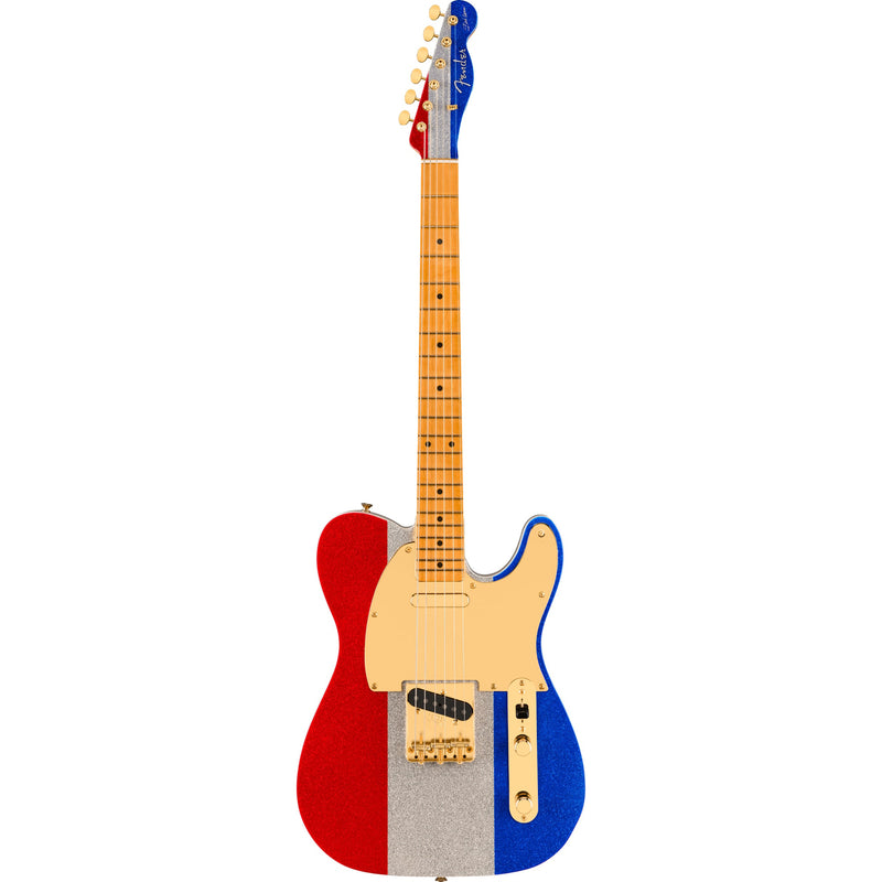 Fender Limited Edition Buck Owens Signature Telecaster - Red Silver and Blue Sparkle